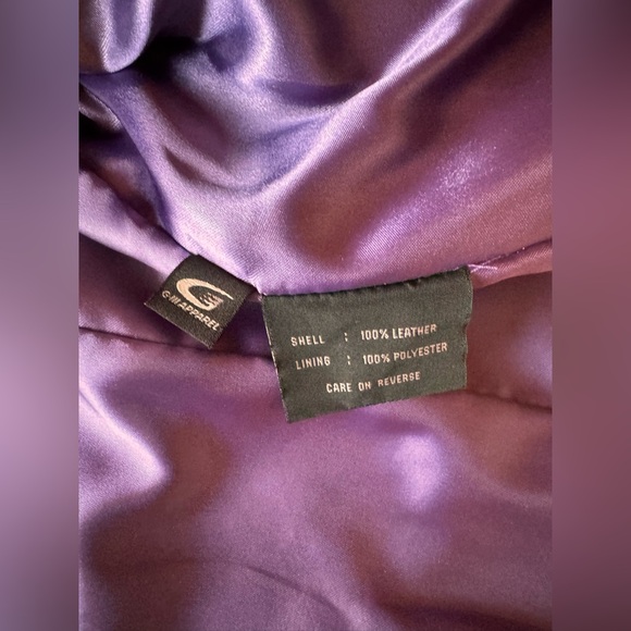 Gorgeous Purple Leather Jacket - Picture 7 of 10